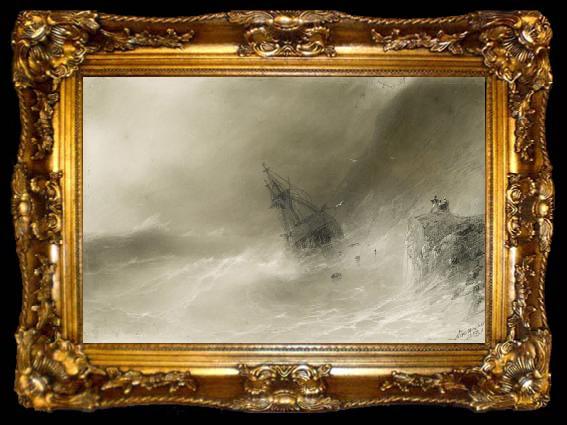 framed  Ivan Aivazovsky Shipwreck, ta009-2